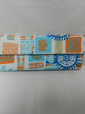 Pineda Covalin 100% Silk clutch purse handbag Mexico Sun Birds Lizards colorful